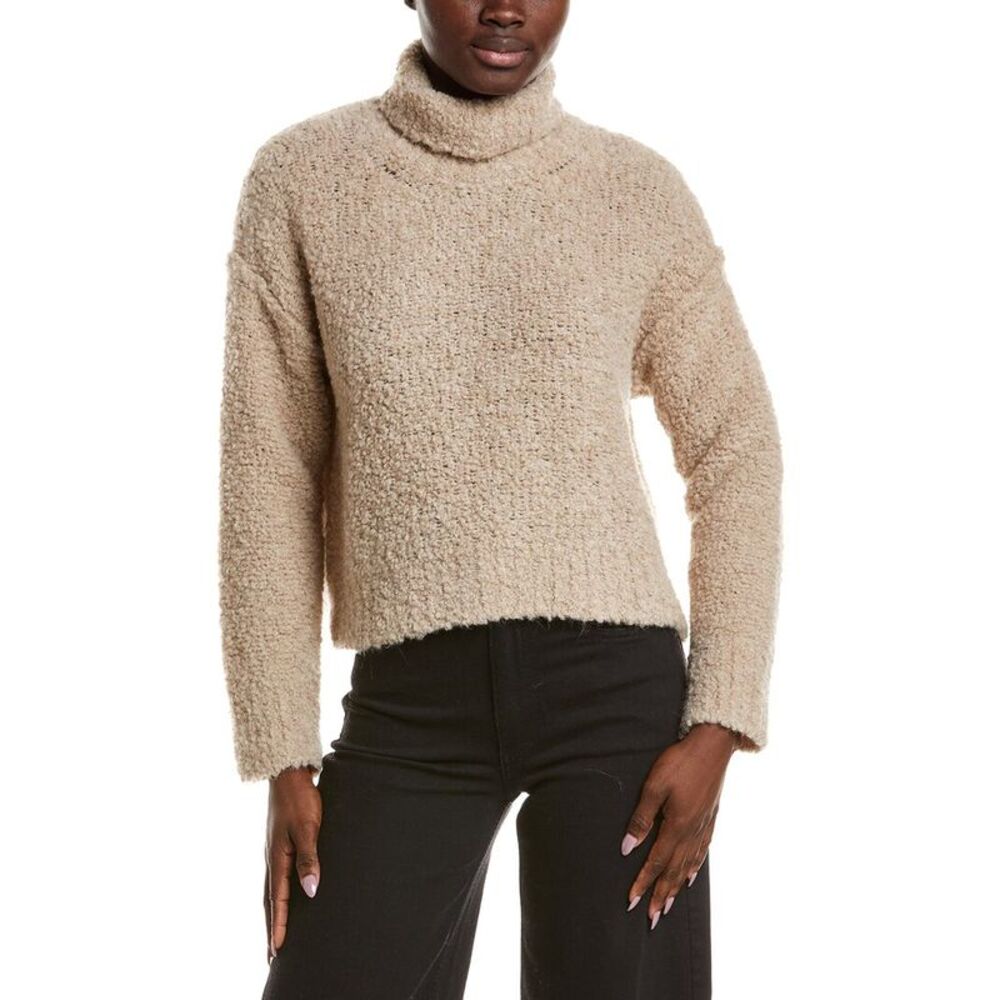 Naadam Womens  Italian Super Luxe Alpaca & Wool-Blend Sweater, Brown